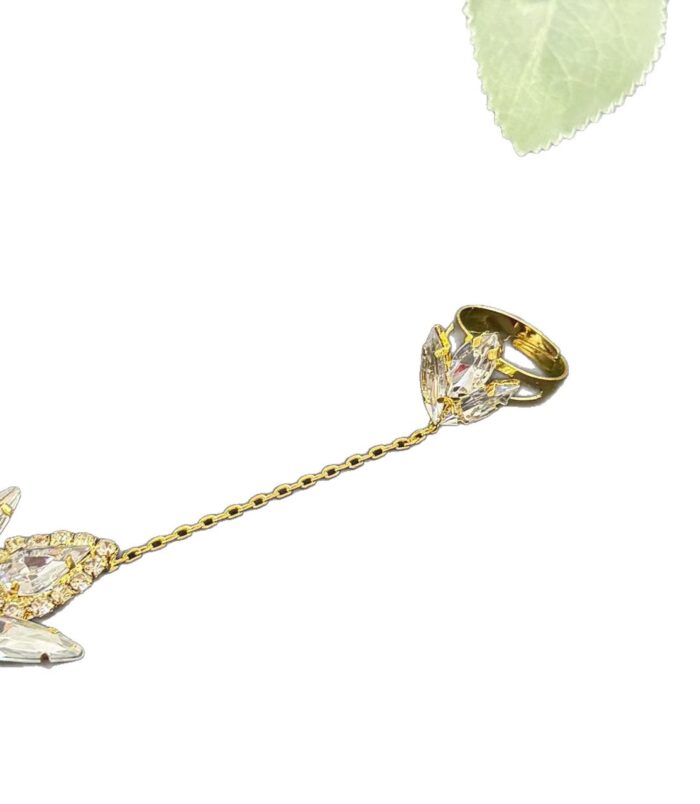 Full Diamond Rhinestone Bracelet Ring (2)