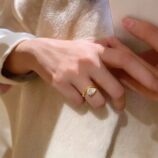 Golden_Water_Drop_Zircon_Ring_Womens (5)