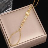 Light Luxury High-End Design Tassel Sparkling Diamond Bracelet (1)