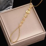 Light Luxury High-End Design Tassel Sparkling Diamond Bracelet (2)
