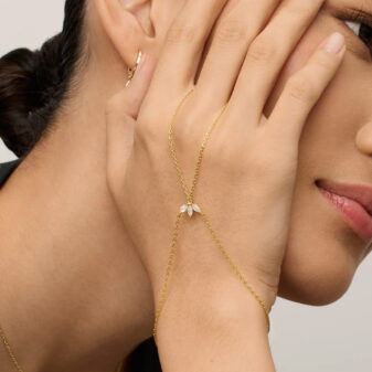 Popular Leaf Finger Bracelet For Women's