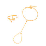 Small Fresh Sweet Flower Finger Bracelet (1)