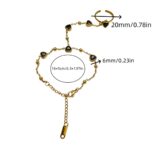 Vintage Elegant Heart-shaped Gemstone Bracelet Ring (1)