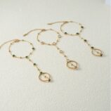 Vintage Elegant Heart-shaped Gemstone Bracelet Ring (3)