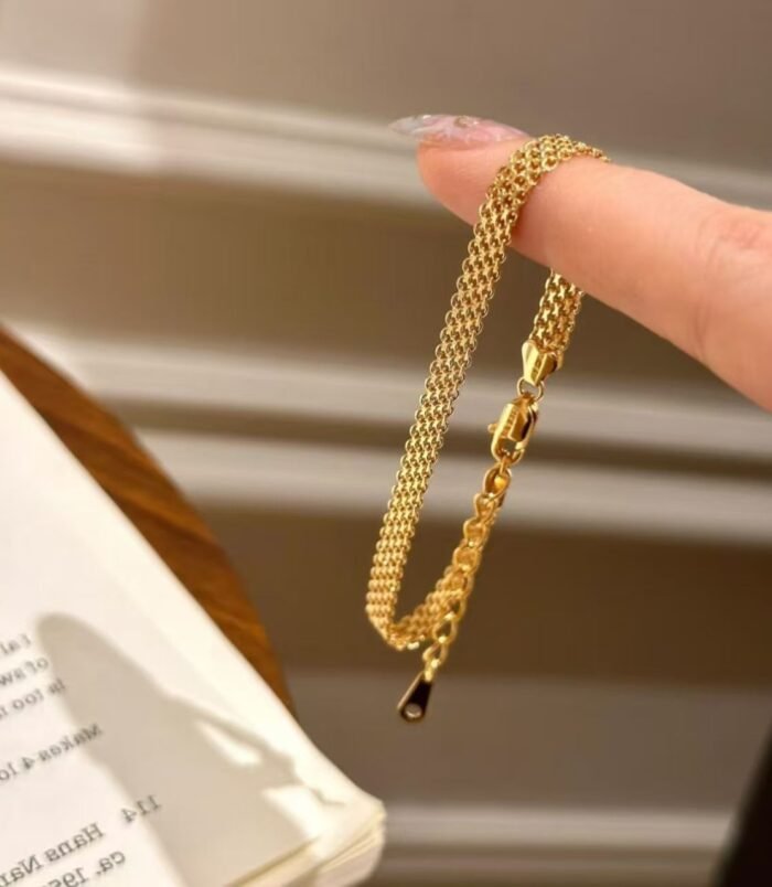 Woven Mesh Chain Bracelet (1)