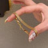Woven Mesh Chain Bracelet (2)