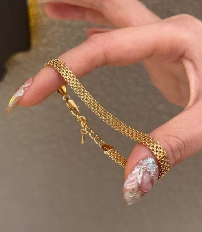 Woven Mesh Chain Bracelet (2)