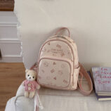 Cartoon Chic Leather Versatile Casual Backpack (2)