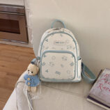 Cartoon Chic Leather Versatile Casual Backpack (4)