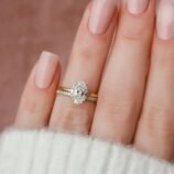 Double Layer Shiny Zircon Ring (2)