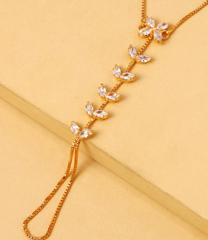 Leaf Finger Bracelet For Women (3)