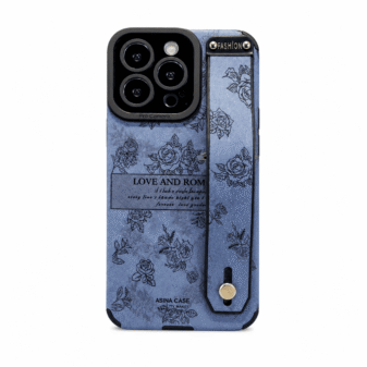 Vintage Floral Wrist Strap Apple iPhone Case For Women's
