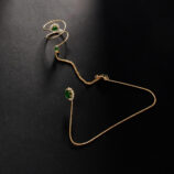 olive green finger bracelet for women (1)