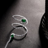 olive green finger bracelet for women (4)