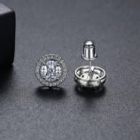 Exquisite Round Zircon Earrings (2)