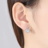 Flash Diamond Flower Earrings For Women (1)