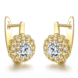 Flash Diamond Flower Earrings For Women (1)