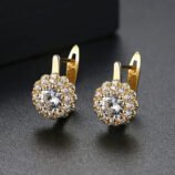 Flash Diamond Flower Earrings For Women (3)