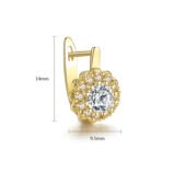 Flash Diamond Flower Earrings For Women (4)