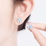 Four-leaf Clove Stud Earring For Women (1)