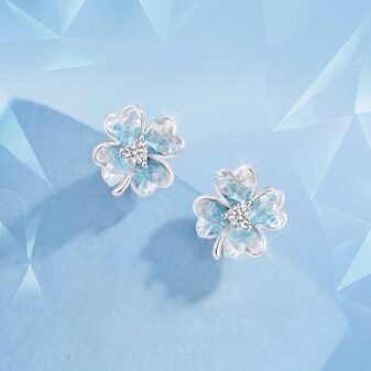 Four-leaf Clove Stud Earring For Women