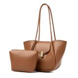 High-end Color Block Large Capacity Tote Bag For Women (2)