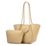 High-end Color Block Large Capacity Tote Bag For Women (5)