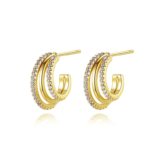 Jinse Golden Earring For Woman (1)
