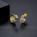 Jinse Golden Earring For Woman (3)