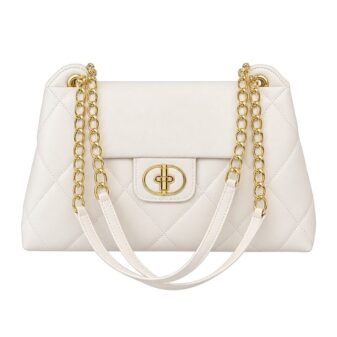 Simple Commuter Style With Chain Handle Bag For Woman