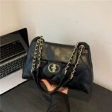 Simple Commuter Style With Chain Handle Bag For Woman (4)
