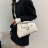 Simple Commuter Style With Chain Handle Bag For Woman (5)