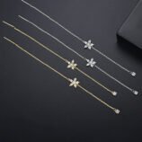 Simple Flower Ear Line Earrings For Women (2)