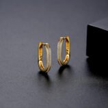 Single-row Zircon Earrings For Women (2)