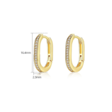 Single-row Zircon Earrings For Women (2)