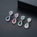 Zircon Crystal Drop Earrings Foe Women (2)