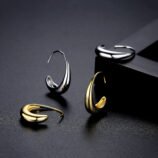gold-silver-geometric-copper-earrings-3
